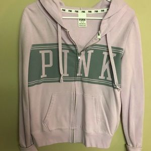 PINK zip up sweatshirt